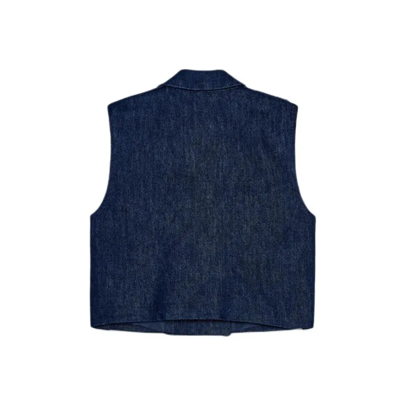 ZARA Vests Women's Blue-1