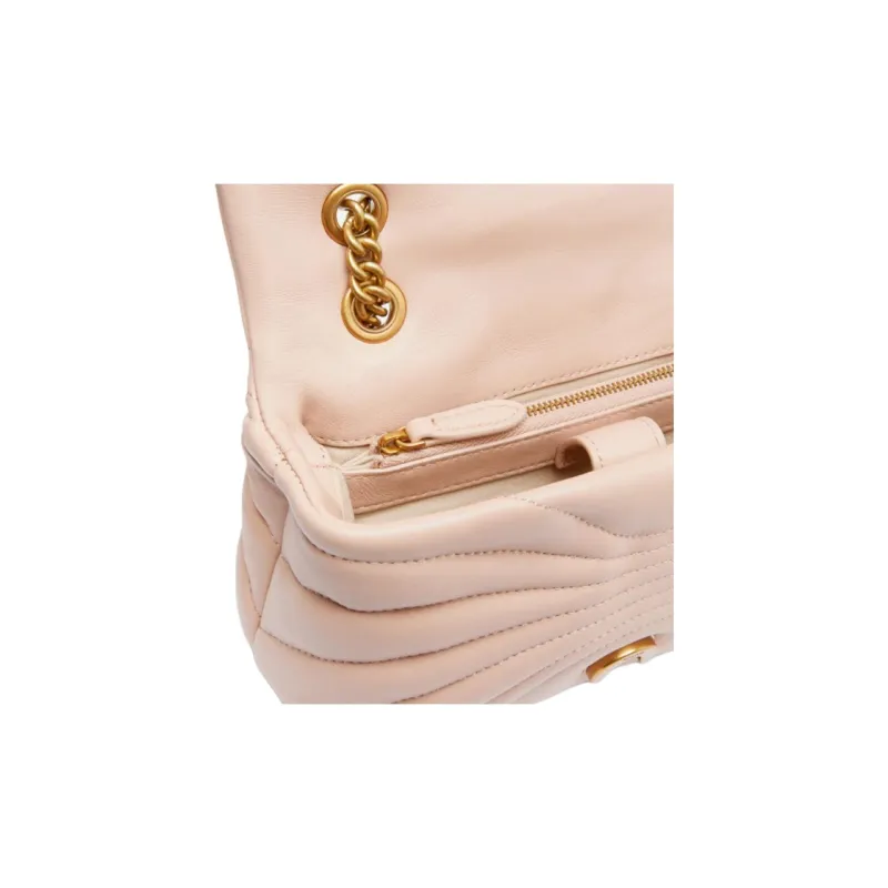 PINKO LOVE Series Sheepskin Crossbody Bag Mini Women's Pink-3