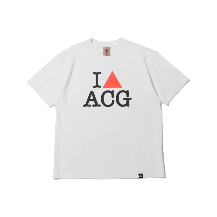 Nike ACG Set in Sleeve T Shirt Men's White-0