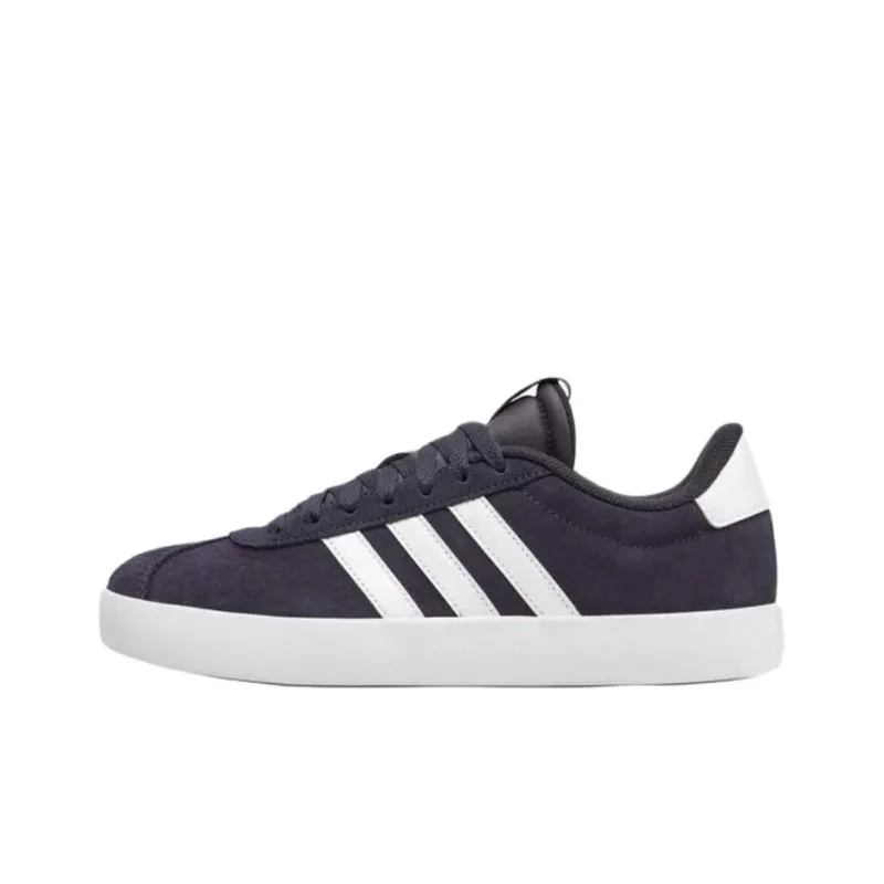 Adidas VL COURT 3.0 Anti Slip Wear Resistant Low Top Skateboard Shoes Women's Black White-0