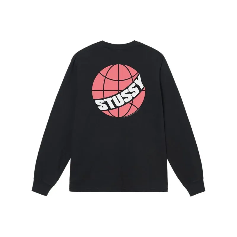 Stussy Global Peace Pigment Dyed Long Sleeve Tee-0