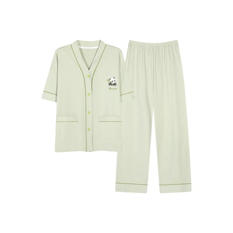 Shivs Pajama Set Women's Light Green-0
