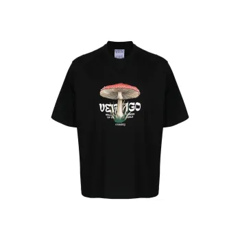 Marcelo Burlon 'Vertigo' Mushroom print T shirt