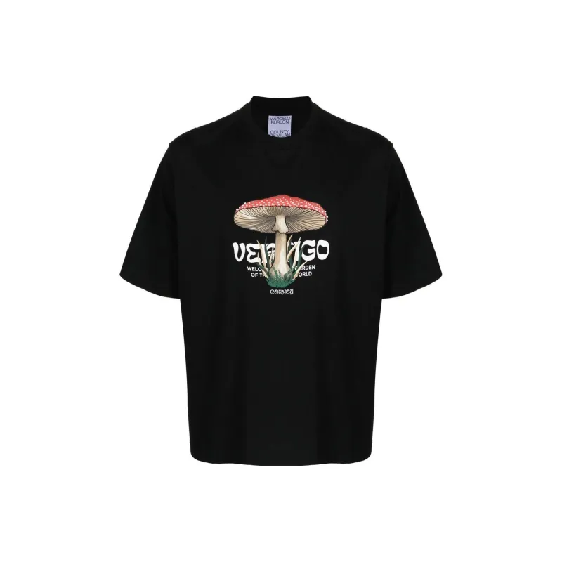 Marcelo Burlon 'Vertigo' Mushroom print T shirt-0