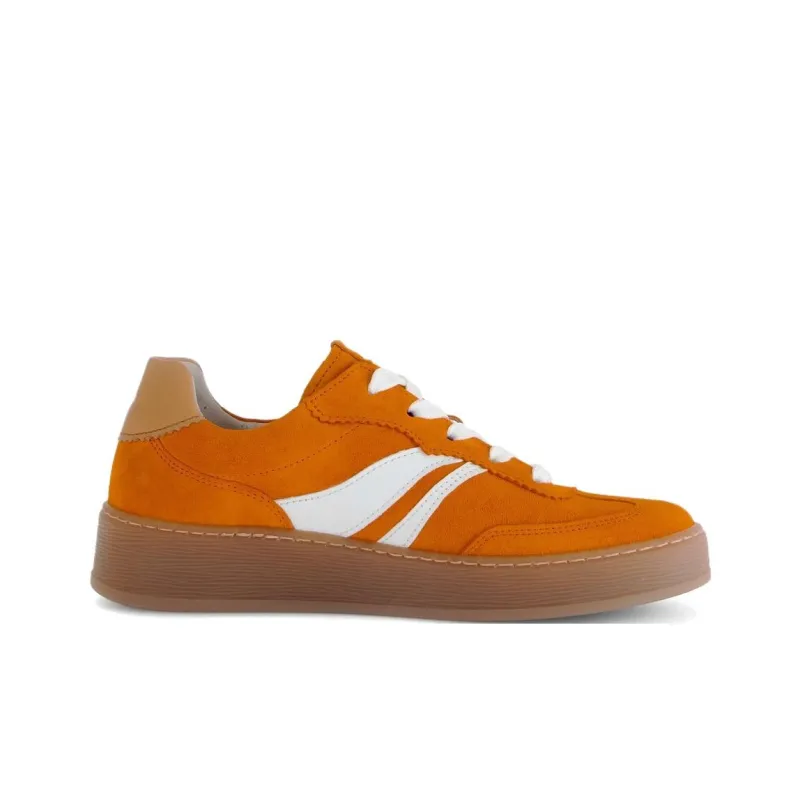 Gabor Comfort Low Top Skateboard Shoes Women's Orange-1