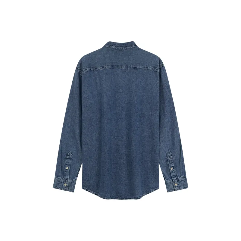 CALVIN KLEIN Shirt Men's Denim Blue-1