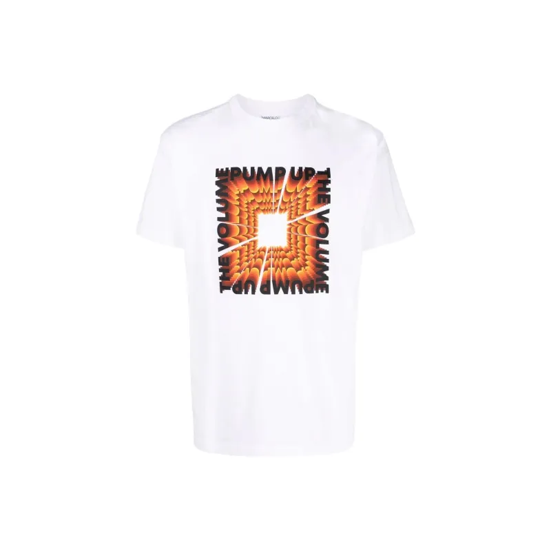 Marcelo Burlon County Of Milan Pump Up The Volume Slogan T shirt-0