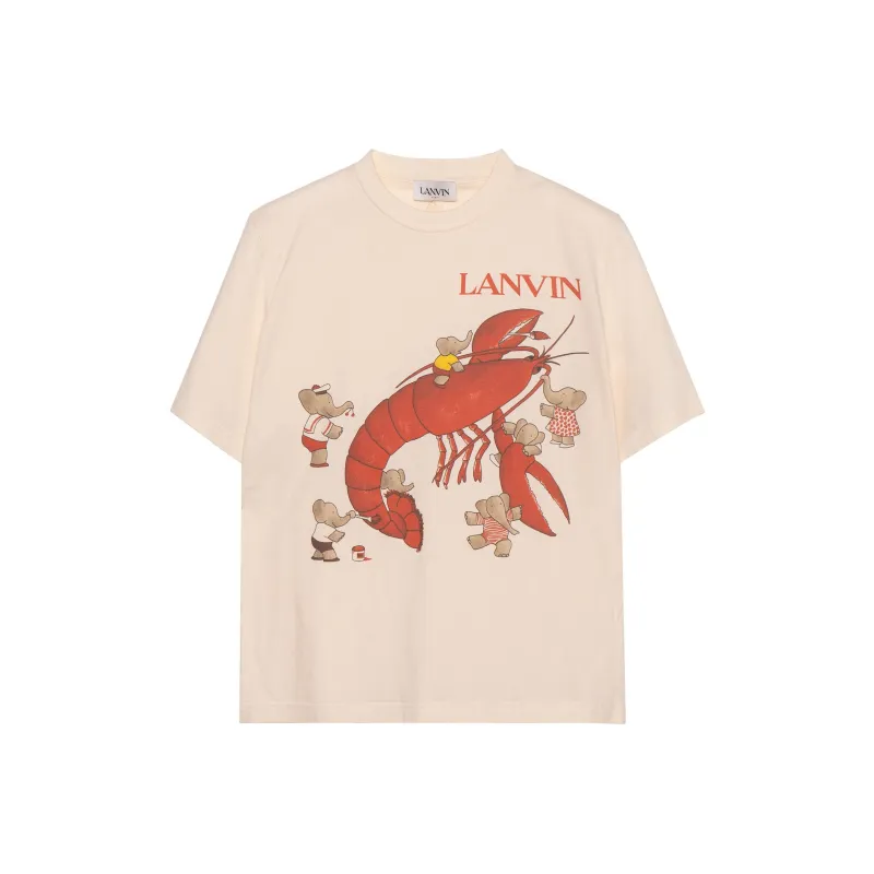 Lanvin T Shirt Unisex Beige Yellow-0