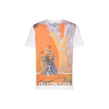 Valentino x Roger Dean T Shirt Men's Orange