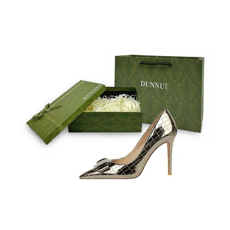 Dunnu Slim Heel High Heels 10CM Women's-20