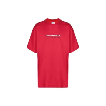 Vetements T-Shirts Unisex Red
