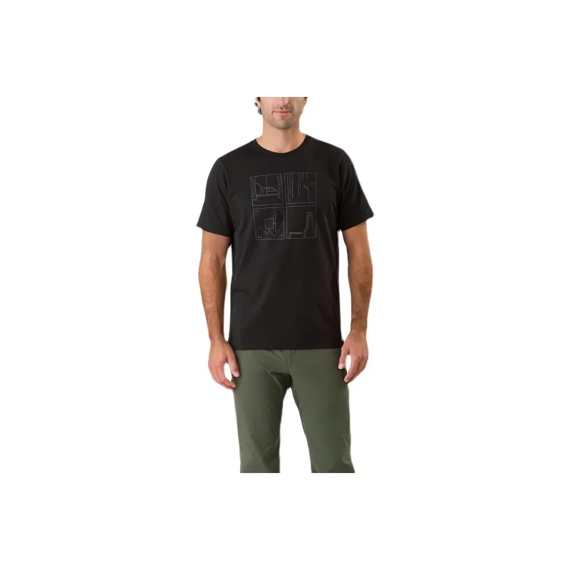 Arcteryx Beginners' Bird Military Bird Collection T Shirts Men Black-0
