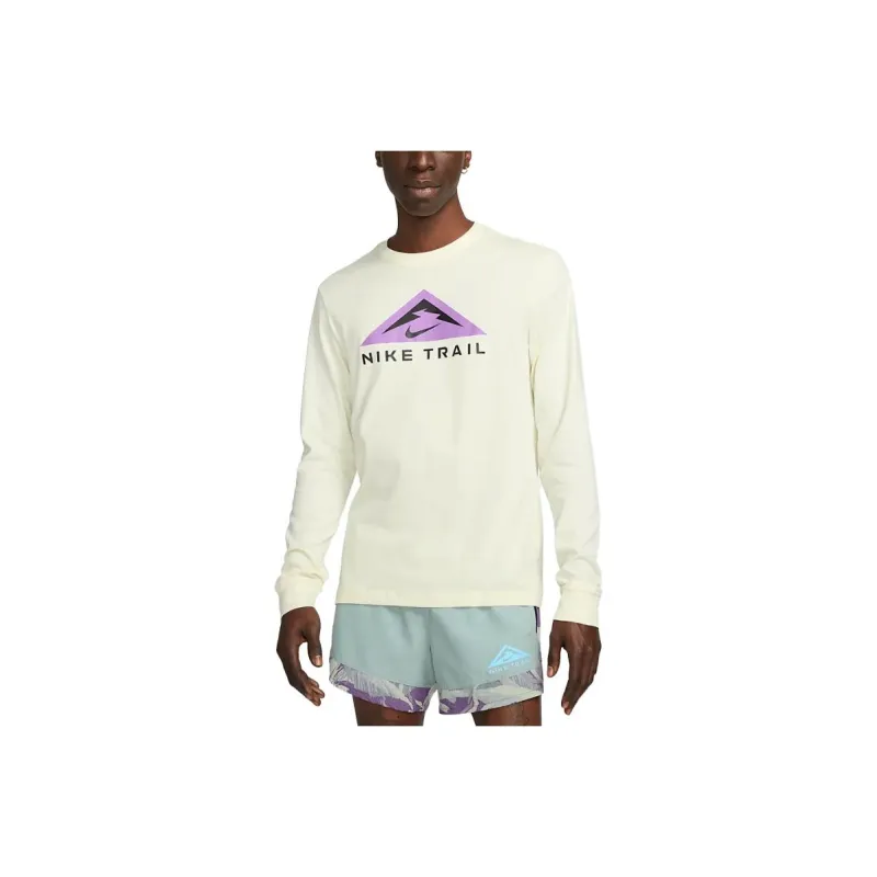 Nike T-Shirts Men Light Yellow-0