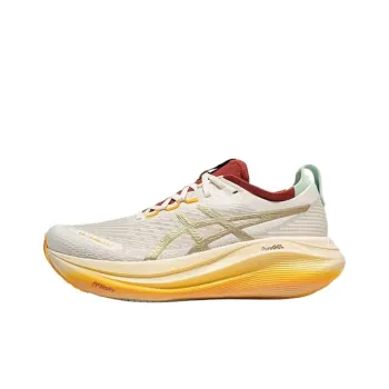 Asics Anti Slip Wear Resistant Low Top Casual Running Shoes Women's Beige
