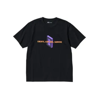 UNIQLO x Minecraft SS22 T-Shirt Unisex Black