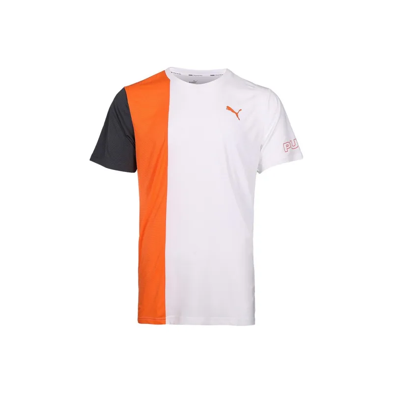 PUMA T Shirts Men Orange Red-0