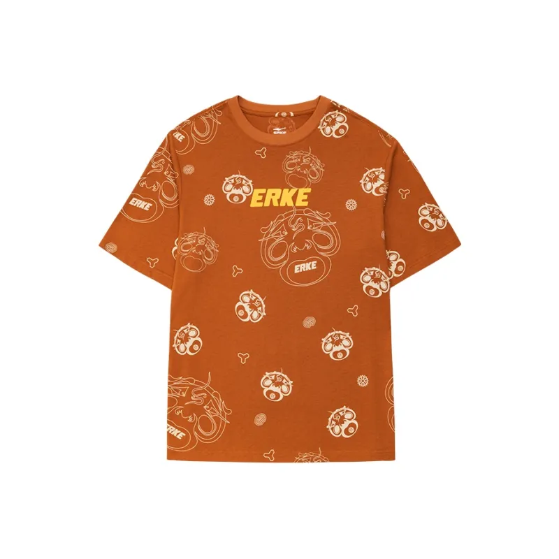 Erke T Shirt Men's Cold Pine Orange-0