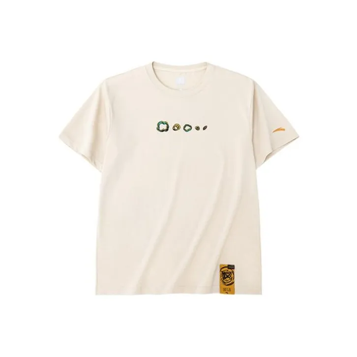 Anta SS22 T Shirt Unisex Milk White-0