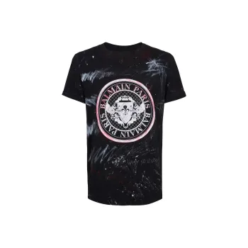 BALMAIN T Shirts Men Black