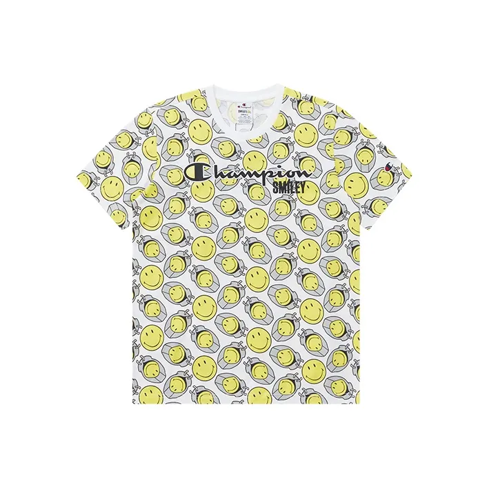 Smiley X Champion Smiley T-Shirts Unisex White-0