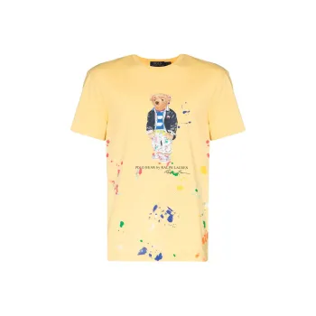 Polo Ralph Lauren T Shirts Men Yellow