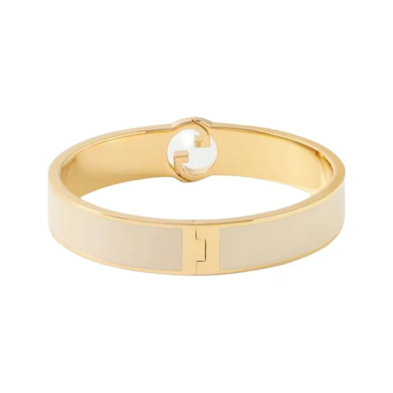 GUCCI Enamel Metal Bangles Women's Gold-1