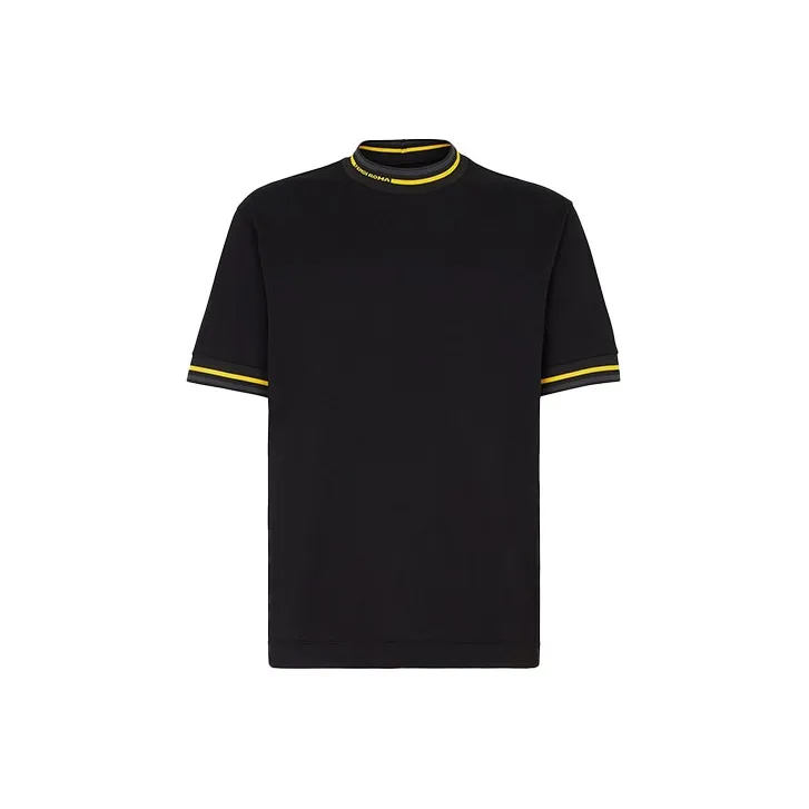 FENDI T Shirts Men Black-0