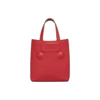 MARNI Trunkaroo Matte Calfskin Tote Bag, Shopping Bag, Shoulder Bag, Handbag Trumpets Women's Red