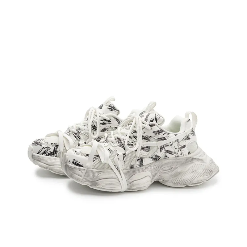 Snow Know The Answer SKTA Breathable Slip Resistant Low Top Chunky Sneakers Unisex-9