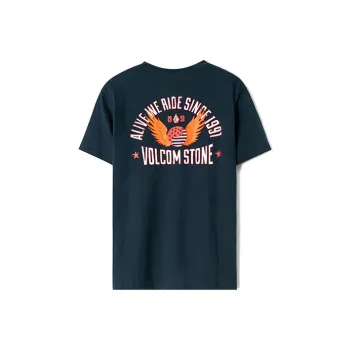 VOLCOM T-Shirts Men Navy Blue