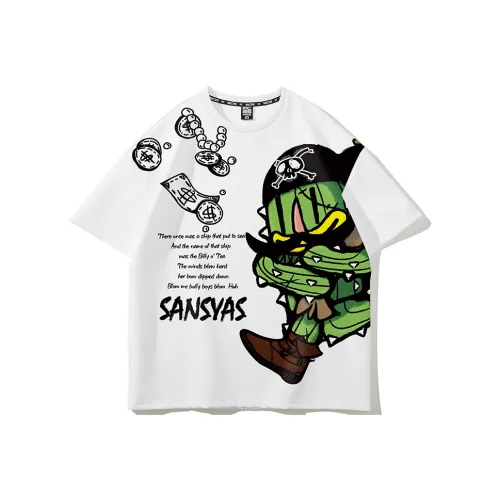 SANSYAS T-Shirts Unisex White