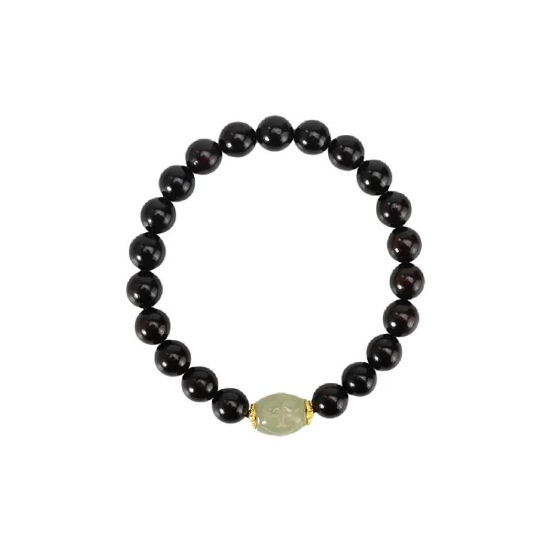 Tianzong Pterocarpus Wooden Bracelets Unisex-0