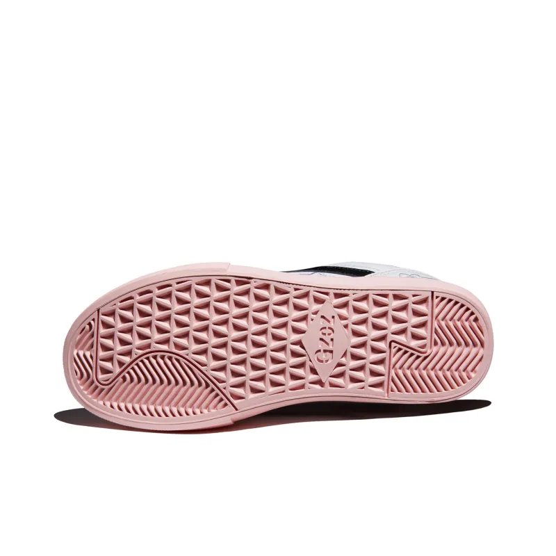 GZOZ Coverage Cushioning Abrasion Resistant Low Top Skateboard Shoes Women's White Pink Black-5