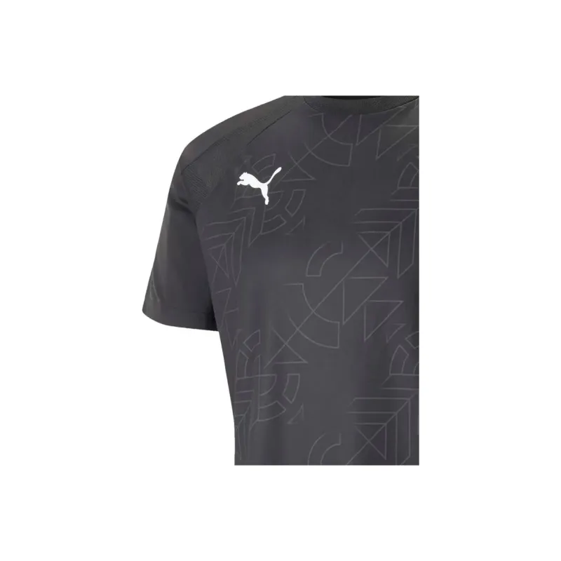 PUMA Teamliga T Shirt Men's Black Shadow Gray-2