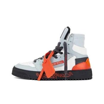 OFF WHITE 3.0 Off Court Courtesy High Top Skateboard Shoes Men's Blue