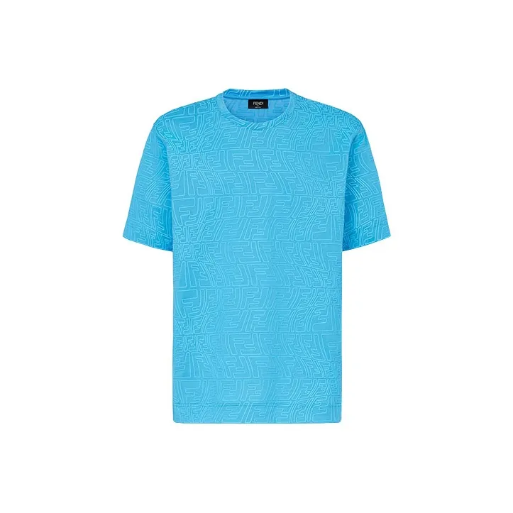 FENDI FW21 T Shirt Men's Light Blue-0