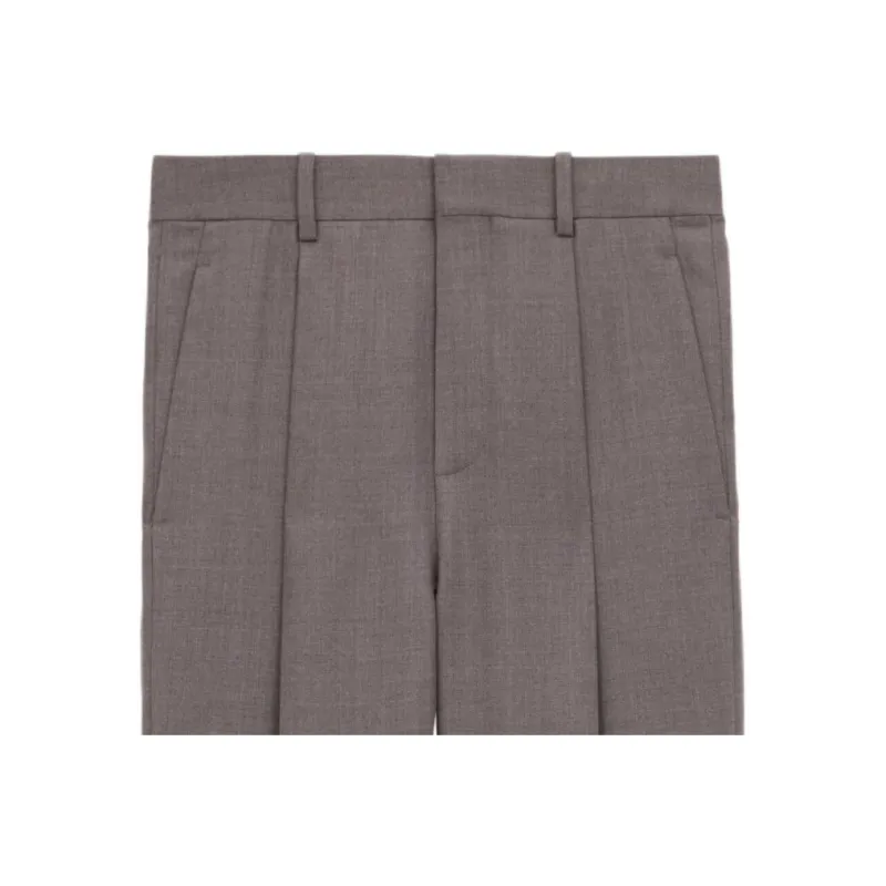 SAINT LAURENT High Waist Twill Pants-4