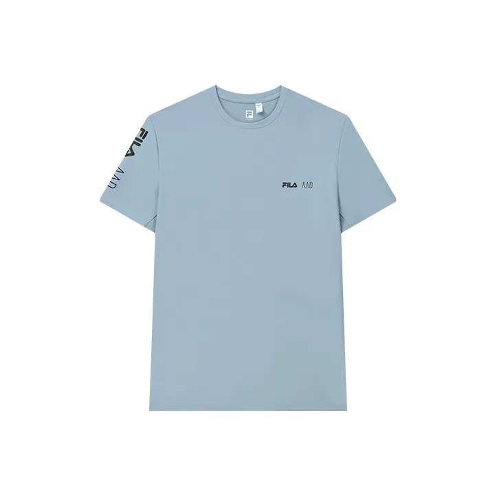 FILA Athletics T-Shirt Men's Ash Gray Blue-0