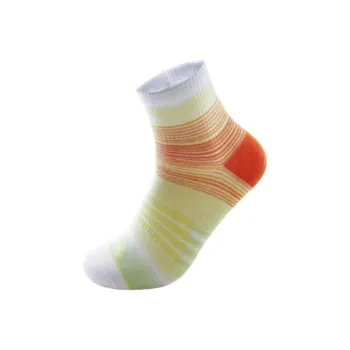 Anta Running Collection Mid Calf Socks Unisex 1 Pack Sunlight Yellow/Dynamic Orange/Pure White