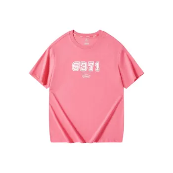 PEAK T Shirts Unisex Dark Pink