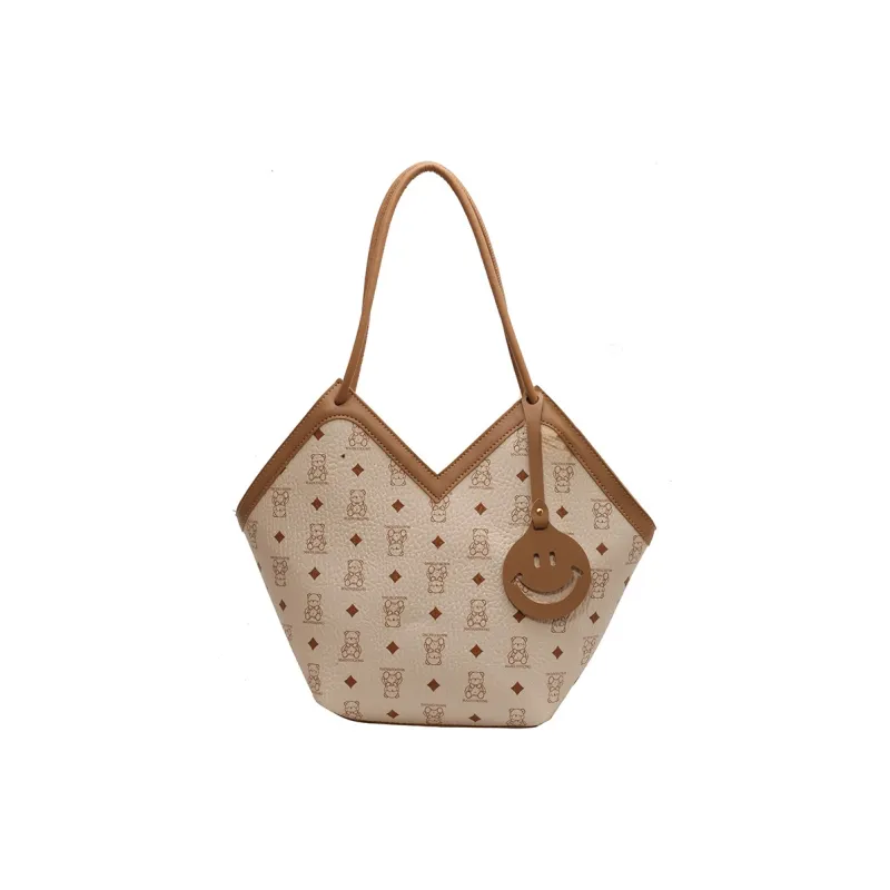 YZUE PU Handbag, Shoulder Bag Regular Women's Ecru/Pink/Light Brown/Black-0