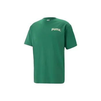 PUMA T Shirts Men Dark Green