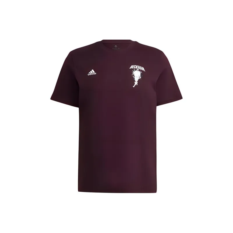 Adidas T Shirt Men's Dark Reddish Purple-0