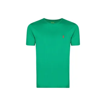 Polo Ralph Lauren Logo Embroidered Crewneck T Shirt