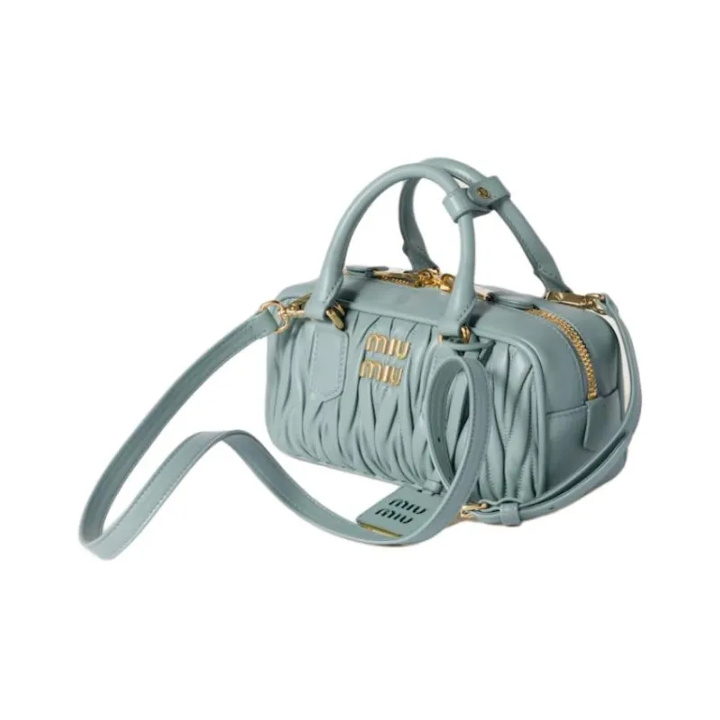 MIU MIU Arcadie Series Sheepskin Shoulder Bag, Handbag Women's Light Blue-1