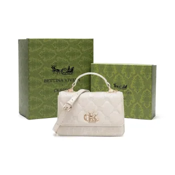 BETTINA VIVIAN PU Crossbody Handbags Regular Women's Beige Apricot