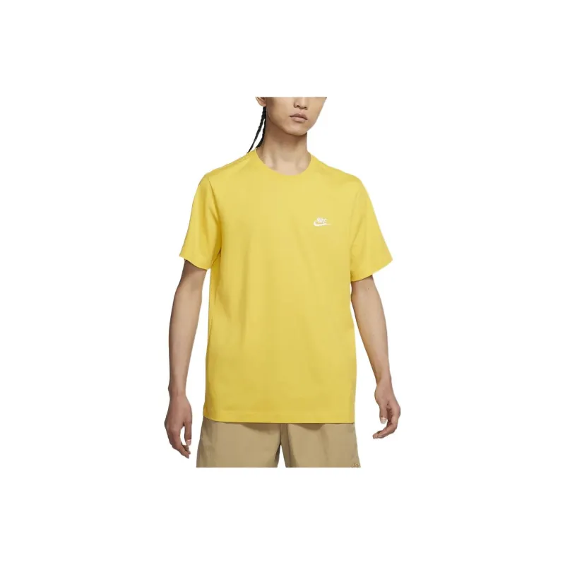 Nike T Shirts Men Yellow-0