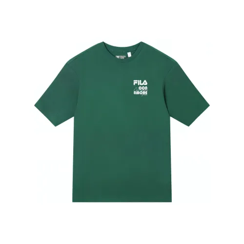 FILA T Shirts Unisex Green