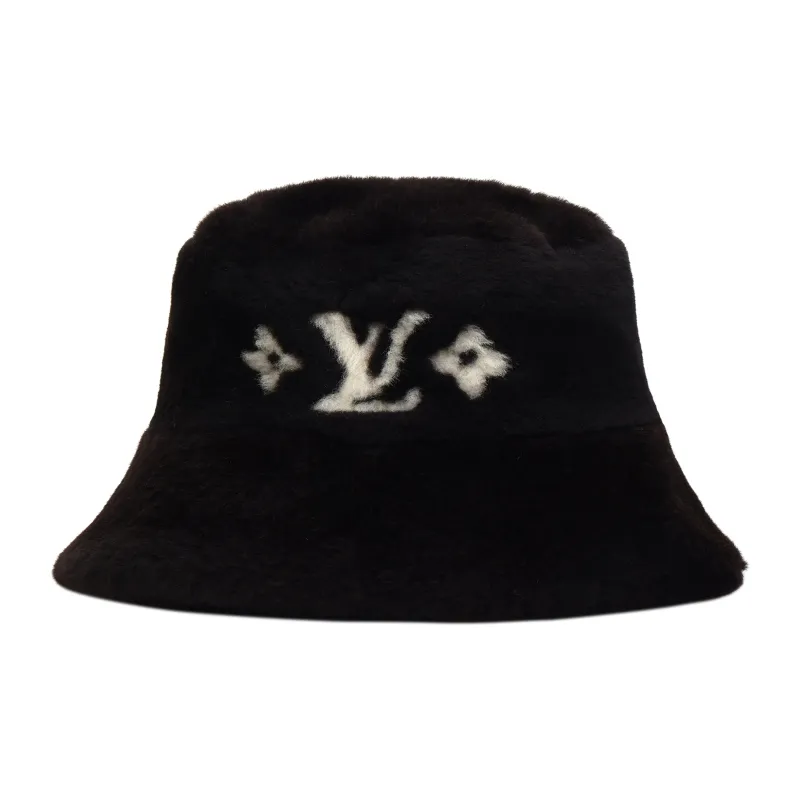 LOUIS VUITTON Viscose Bucket Hats Women's Black-0