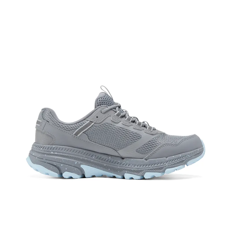 Skechers Go Run Trail Anti Slip Wear Resistant Low Top Running Shoes Women's Gray Blue-1